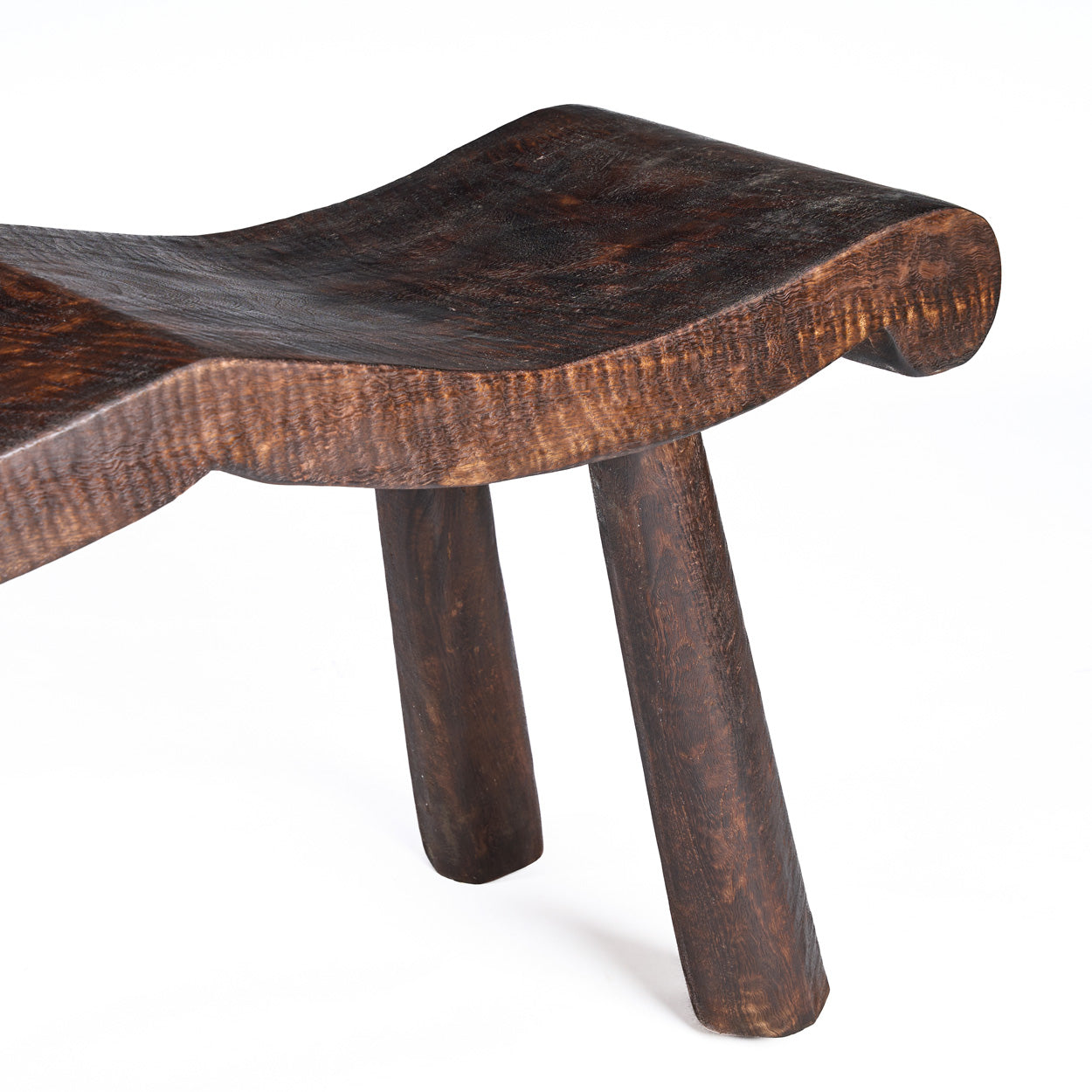 The Lombok Wave Bench - Dark Walnut - M - Image 7