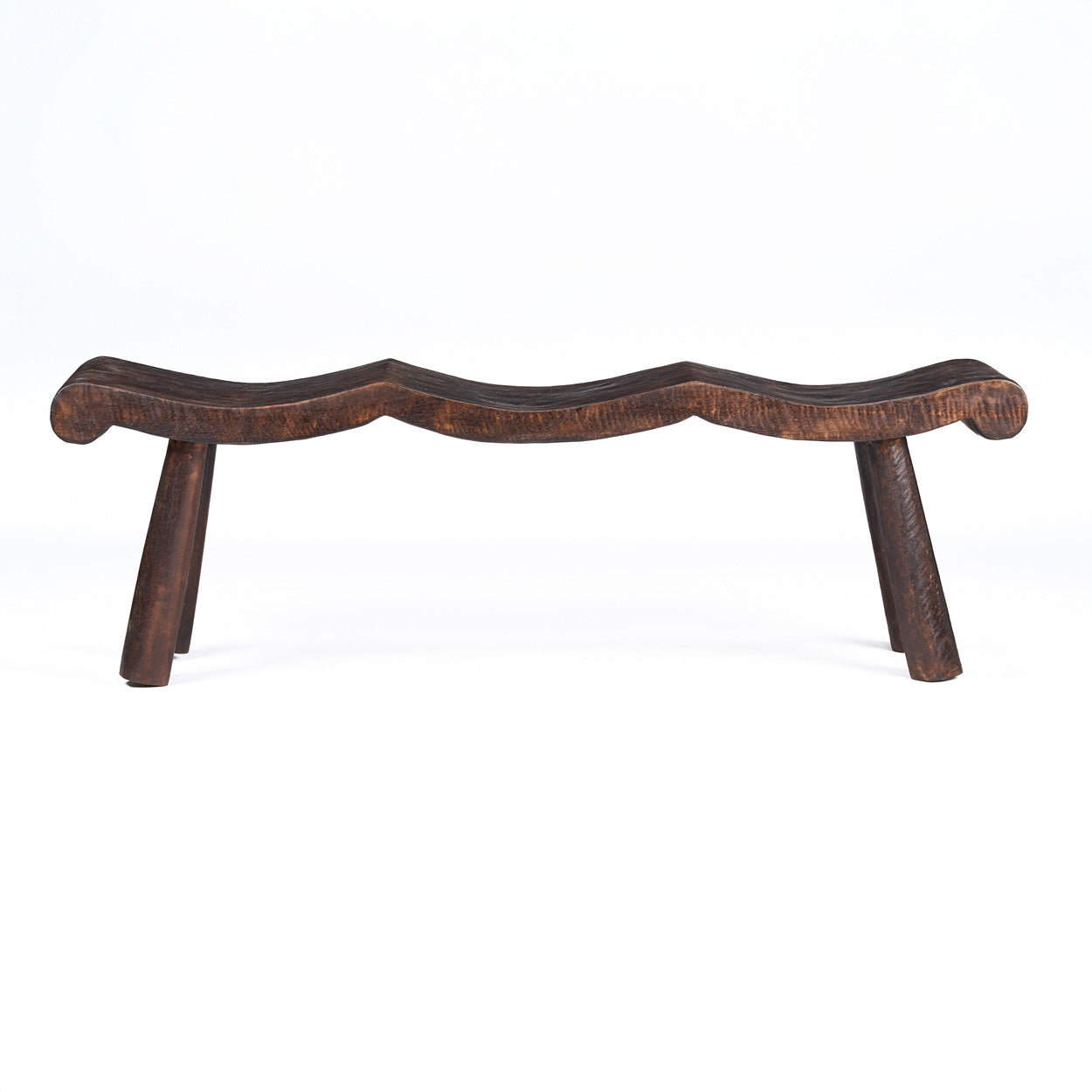The Lombok Wave Bench - Dark Walnut - M - Image 10