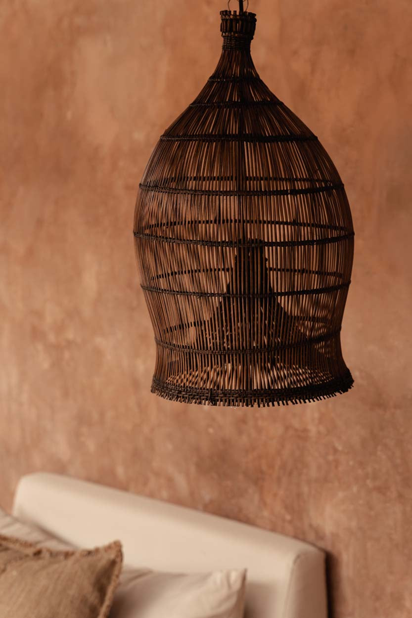 The Woven Bell Pendant - Dark Walnut - S - Image 4