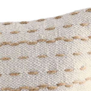 Decorative Cushions 40 X 40 Cm, 12-Piece Set (2 X 6 Packs) Sofa Cushions, Cotton And Jute, Natural