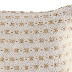 Decorative cushions 40 x 40 cm, 12-piece set (2 x 6-pack), sofa cushions, cotton and jute, natural