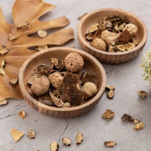 Wooden Bowl Masterbox 16× 2-Piece Set Ø15/17 Cm, Round Decorative Bowl Tik &Amp; Tok, Mango Wood