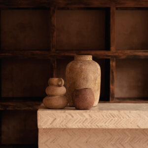 The Earthen Balance Vase - Sand - Small