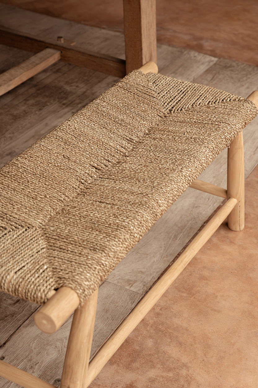 The Porto Seagrass Bench - Natural - Large - Image 3
