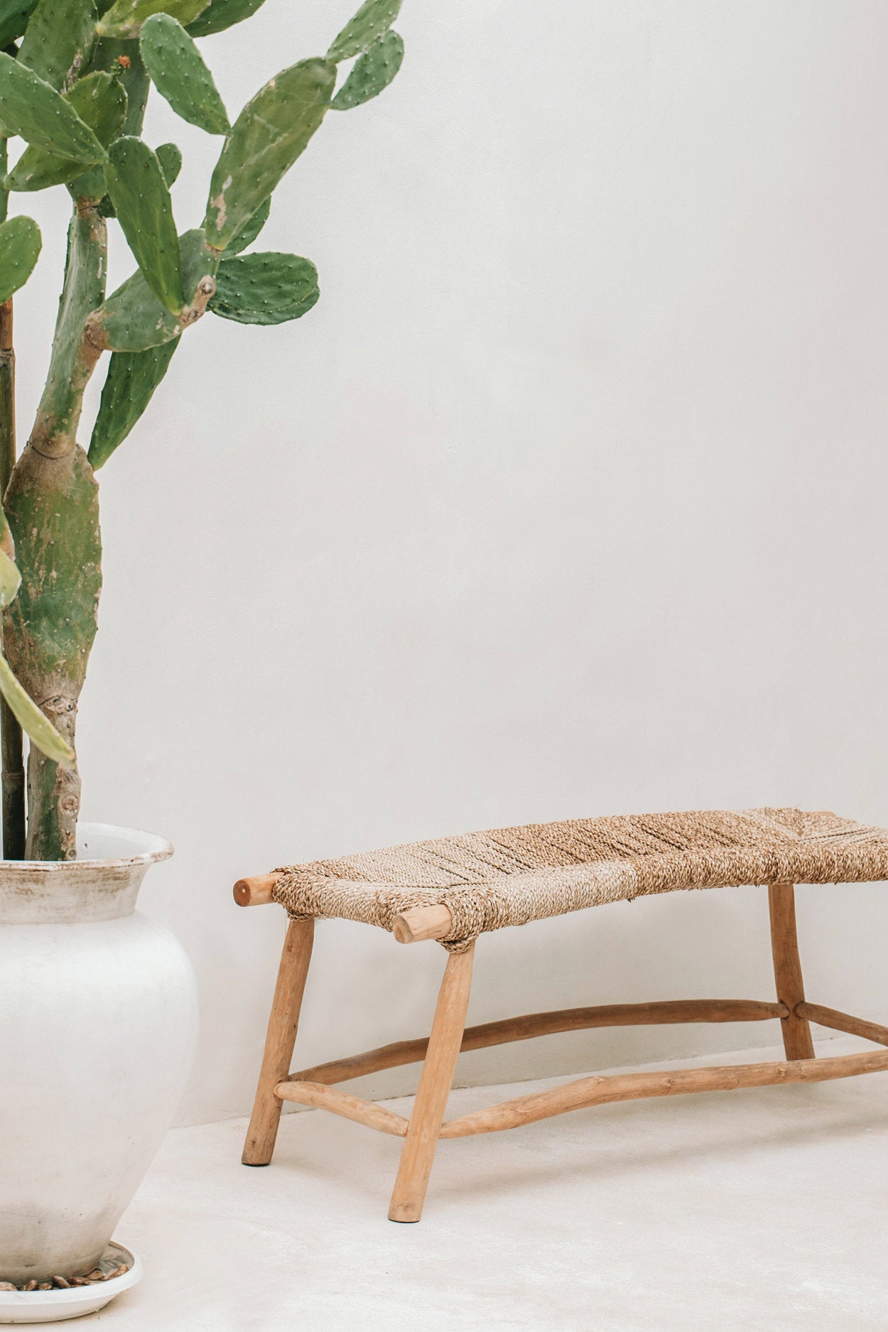 The Porto Seagrass Bench - Natural - Large - Image 4
