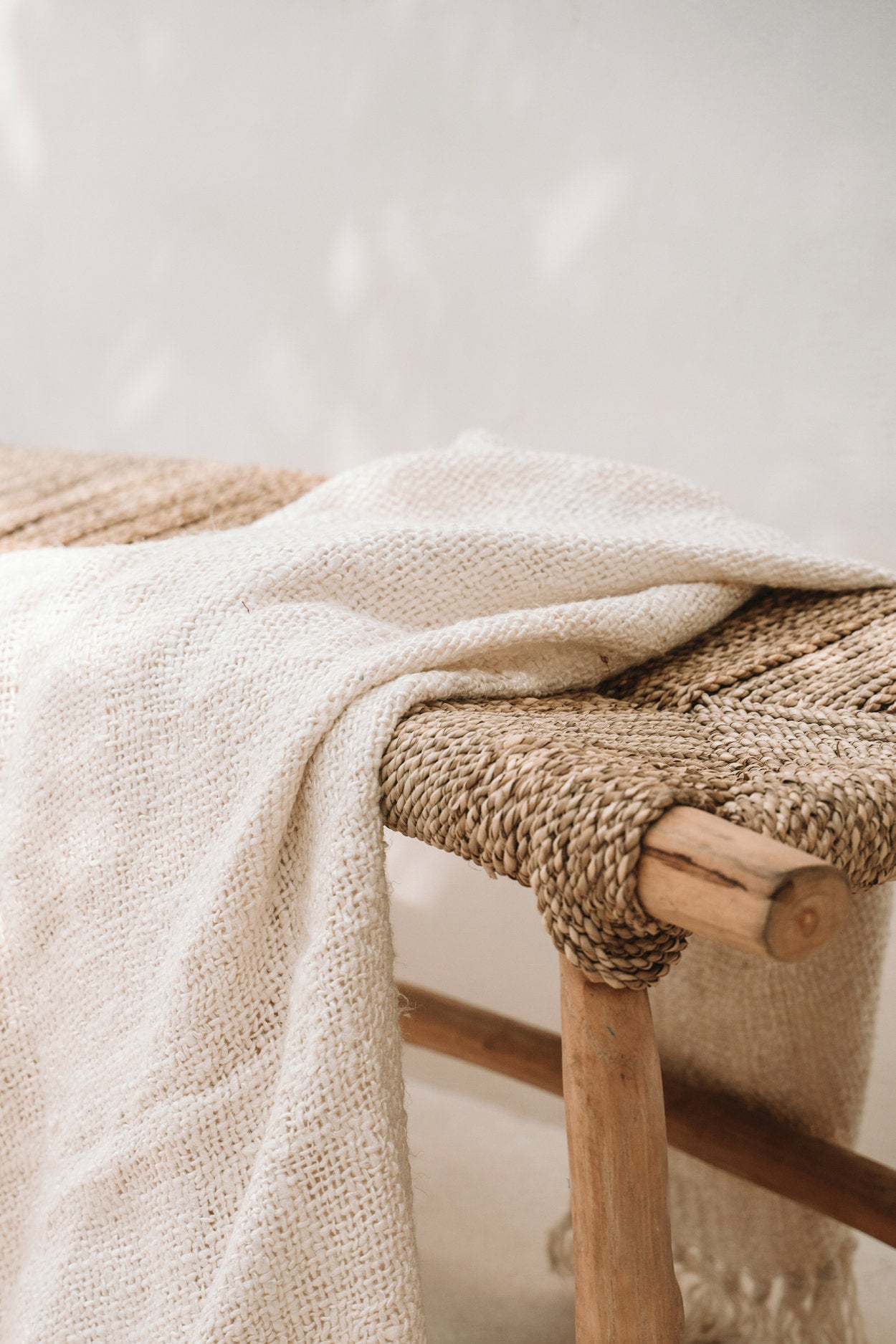 The Porto Seagrass Bench - Natural - Large - Image 5
