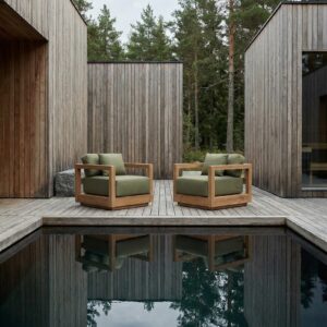 The Umalas One-seater Sofa - Outdoor - Green Algae