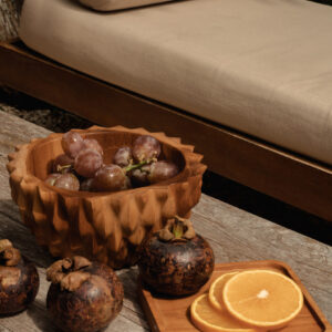 The Teak Square Plate - Natural - Xs