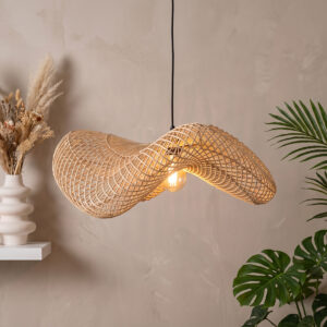 Wave Rattan Pendant Light L - Ø 71 X 26 Cm