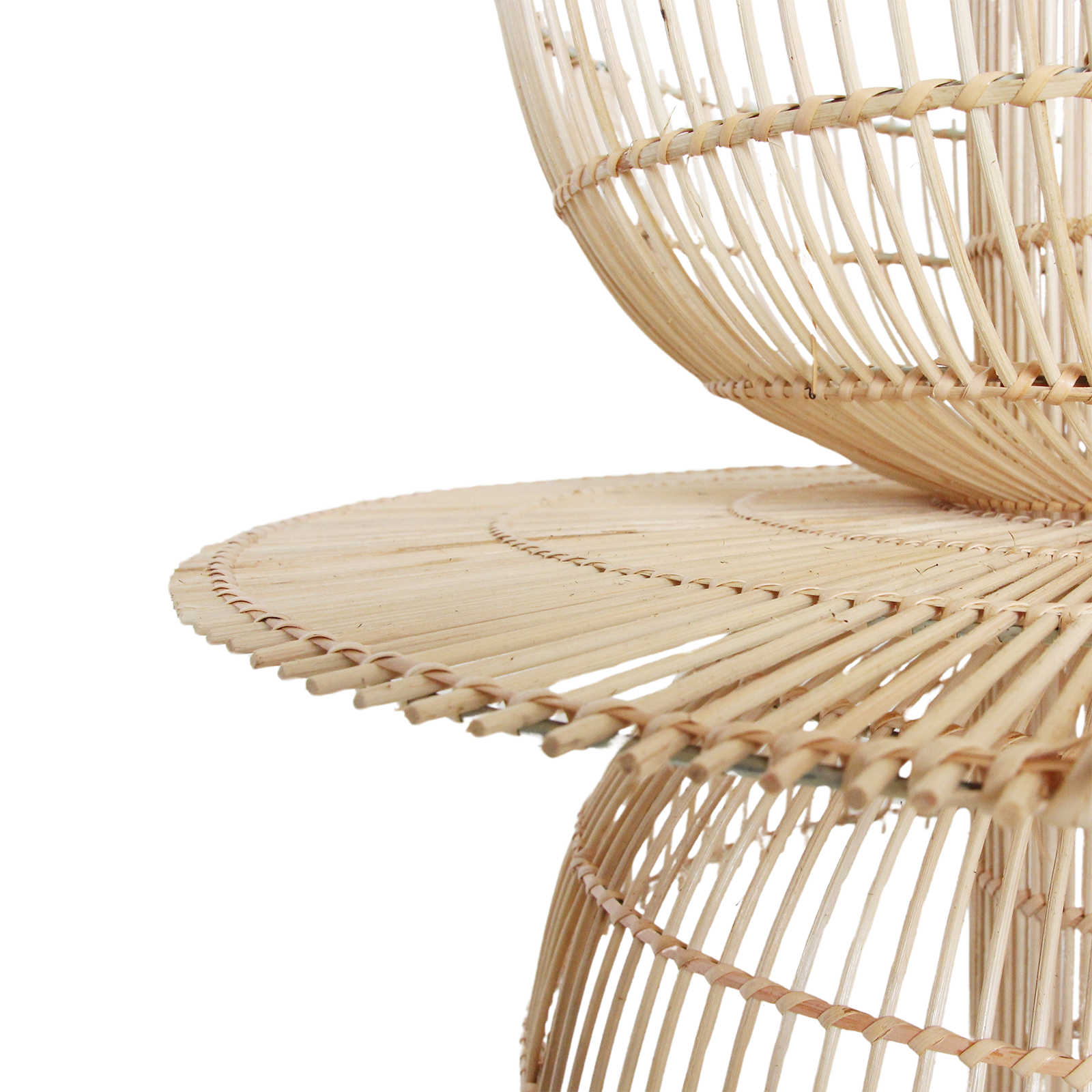 Suspension En Rotin Saturn - Ø 65 X 63 Cm