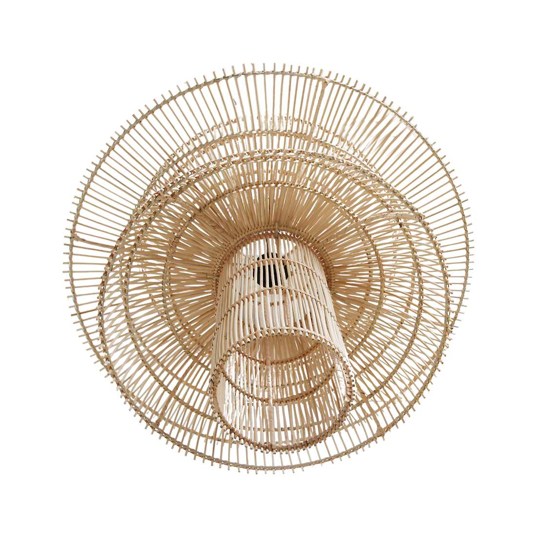 Suspension En Rotin Saturn - Ø 65 X 63 Cm