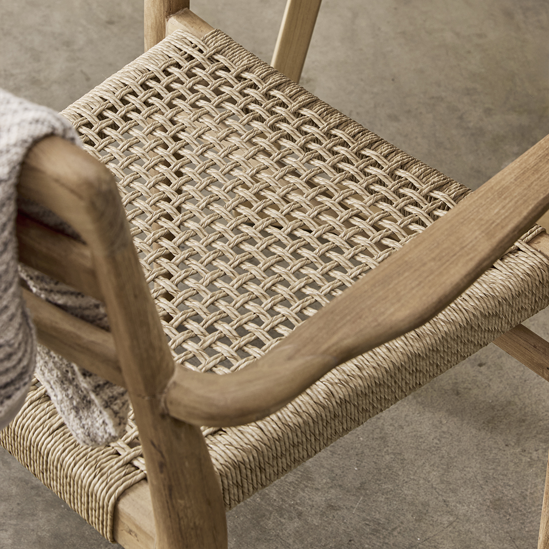 Chaise De Jardin Avec Accoudoirs En Teck Verano – Naturel (Lot De 2)