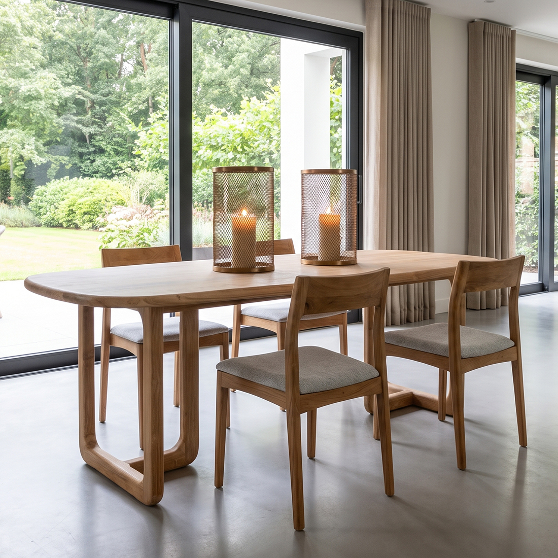 Invierno Teak Wood Dining Table - 200 Cm