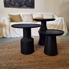 Nero Teak Side Table Dusk - Black